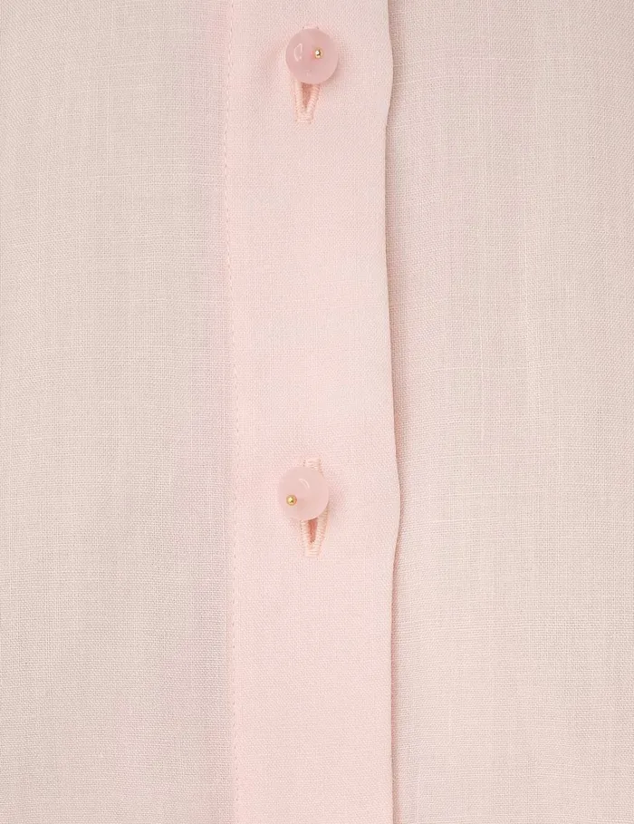 Women Zimmermann Tops Crush Oversized Shirt Pink