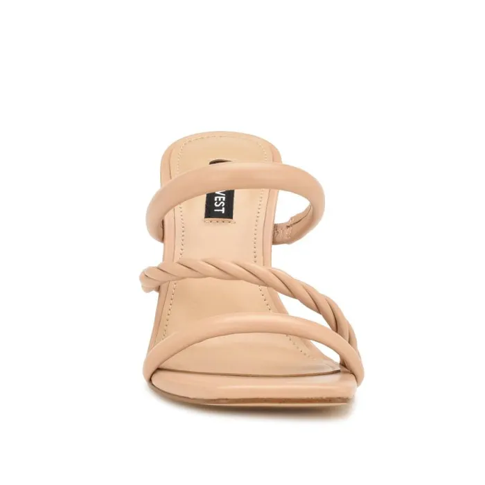 Yester Heeled Slide Sandals Warm Blush Women Nine West Heels Yester Heeled Slide Sandals Warm Blush Women Nine West Heels