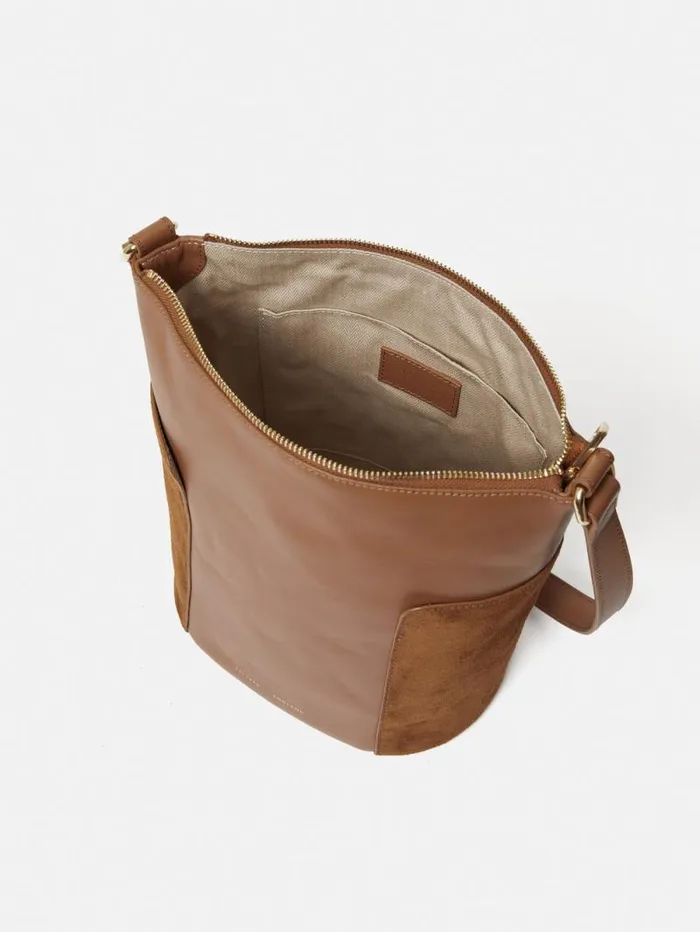 York Slouchy Bucket Bag Tan Women Jigsaw Bags